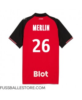 Günstige Stade Rennais Quentin Merlin #26 Heimtrikot 2025-26 Kurzarm